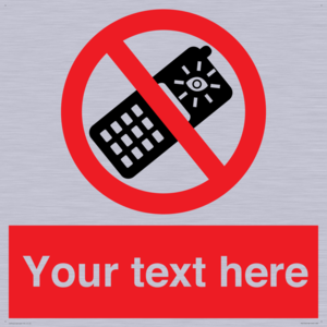 Custom No camera phones Sign